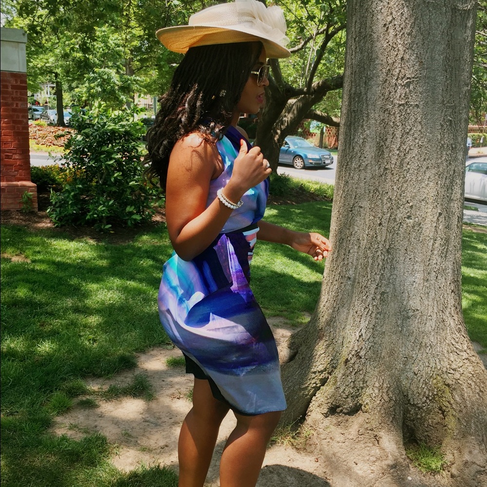 Beautiful one shoulder Rachel Roy dress! 🔮